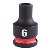 Immagine di Milwaukee Bussola a macchina attacco quadro 3/8" 6 mm corta 