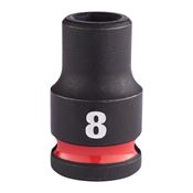 Immagine di Milwaukee Bussola a macchina attacco quadro 3/8" 8 mm corta 