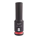 Immagine di Milwaukee Bussola a macchina attacco quadro 3/8" 8 mm lunga 