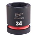 Immagine di Milwaukee Bussola a macchina attacco quadro 1" 34 mm corta 