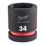 Immagine di Milwaukee Bussola a macchina attacco quadro 1" 34 mm corta 