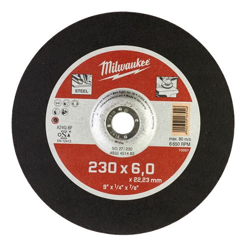 Immagine di Milwaukee Mola Contractor diametro 230 mm spessore 6 mm da sbavo 