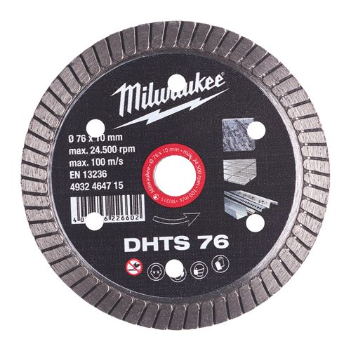 Immagine di Milwaukee Disco diamanatato DHTS diametro 76 mm per M12FCOT 