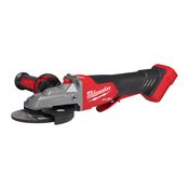 Immagine di M18 FSAGF125XPDB-0X Milwaukee Smerigliatrice angolare 18 Volt a testa piatta disco 125 mm Tecnologia Fuel con interruttore a paletta e freno senza batteria 