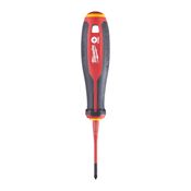 Immagine di Milwaukee Cacciavite isolato 1000V Slim croce PZ0 lunghezza 60 mm 