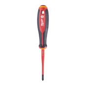 Immagine di Milwaukee Cacciavite isolato 1000V Slim croce PZ1 lunghezza 80 mm 