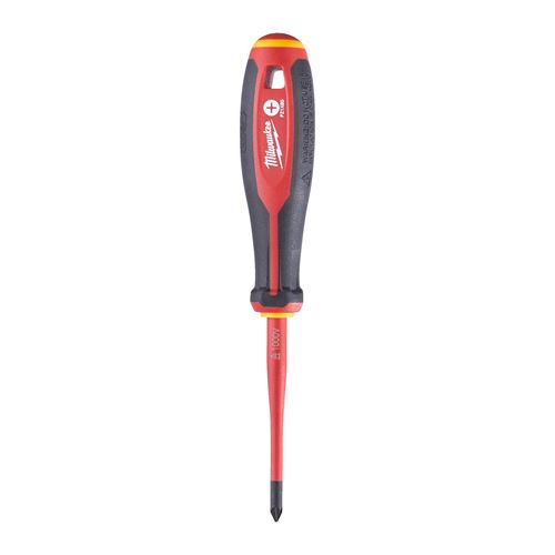 Immagine di Milwaukee Cacciavite isolato 1000V Slim croce PZ1 lunghezza 80 mm 