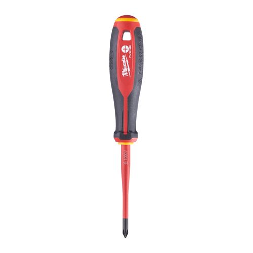 Immagine di Milwaukee Cacciavite isolato 1000V Slim croce PH/SL1 lunghezza 80 mm 