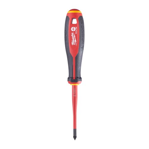 Immagine di Milwaukee Cacciavite isolato 1000V Slim croce PZ/SL1 lunghezza 80 mm 