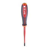Immagine di Milwaukee Cacciavite isolato 1000V Slim croce PZ2 lunghezza 100 mm 