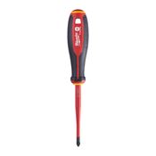 Immagine di Milwaukee Cacciavite isolato 1000V Slim croce PH/SL2 lunghezza 100 mm 