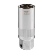 Immagine di Milwaukee Bussola per candele attacco quadro 3/8" 20,8 mm con guarnizione in gomma 