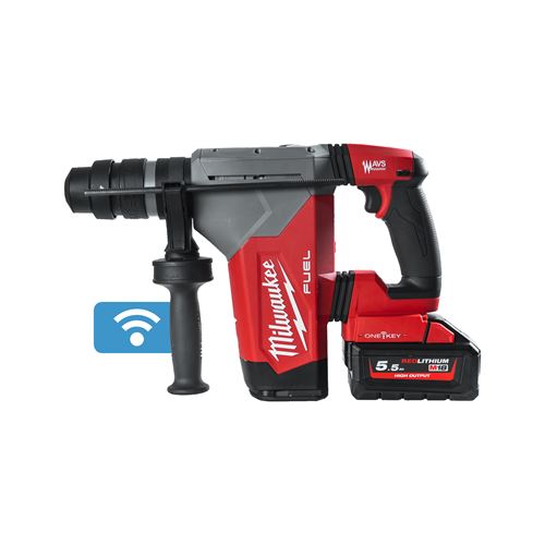 Immagine di M18 ONEFHPX-552X Milwaukee Tassellatore 18 Volt (FIXTEC) 32 mm alta potenza 5,5Ah Tecnologia Fuel ONE KEY valigetta HeavyDuty 