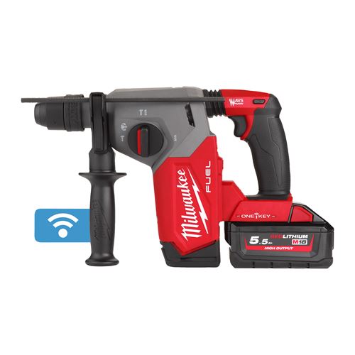 Immagine di M18 ONEFHX-552X Milwaukee Tassellatore 18 Volt (FIXTEC) 26 mm 5,5Ah Tecnologia Fuel ONE KEY valigetta HeavyDuty 
