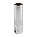 Immagine di Milwaukee Bussola per candele attacco quadro 3/8" 14 mmn con guarnizione in gomma 