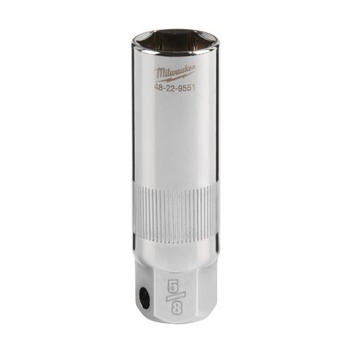 Immagine di Milwaukee Bussola per candele attacco quadro 3/8" 14 mmn con guarnizione in gomma 