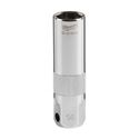 Immagine di Milwaukee Bussola per candele attacco quadro 3/8" 16 mm con guarnizione in gomma 