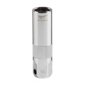 Immagine di Milwaukee Bussola per candele attacco quadro 3/8" 16 mm con guarnizione in gomma 