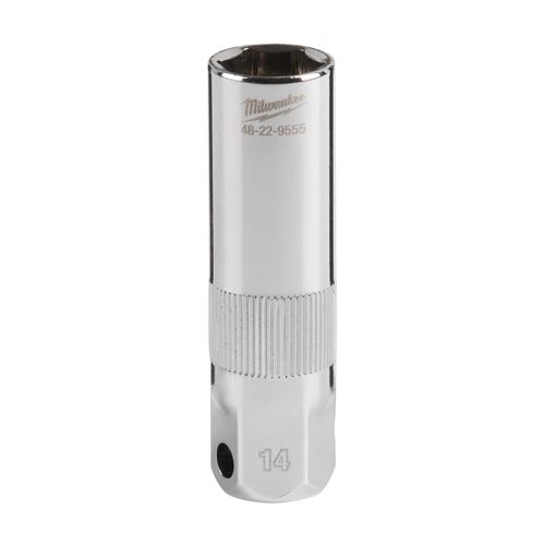 Immagine di Milwaukee Bussola per candele attacco quadro 3/8" 16 mm con guarnizione in gomma 