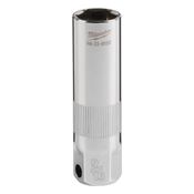 Immagine di Milwaukee Bussola per candele attacco quadro 3/8"IMPERIAL 9/16'' con guarnizione in gomma 