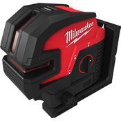 Immagine di M12 CLL4P-0C Milwaukee Livella laser Verde a due linee con 4 punti piombo senza batteria 