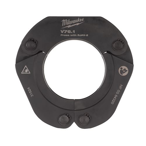 Immagine di RJ18-V76,1 Milwaukee Anello per pressatura 76.1 mm con profilo a V - Adatta a M18 ONEBLHPT, M18 BLHPT e BLHPTXL - Necessario adattatore RJAV-2 