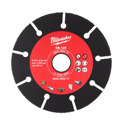 Immagine di Milwaukee Disco diamantato CARBIDE 125 mm 