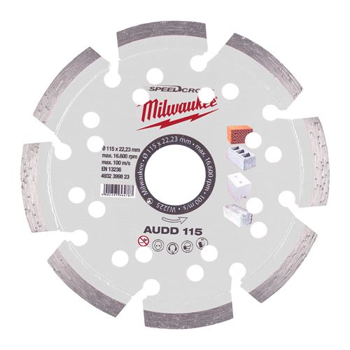 Immagine di Milwaukee Disco diamanatato AUDD diametro 115 mm 