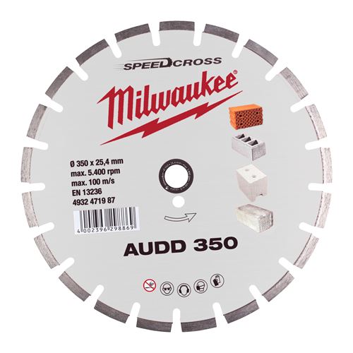 Immagine di Milwaukee Disco diamanatato AUDD diametro 350 mm 
