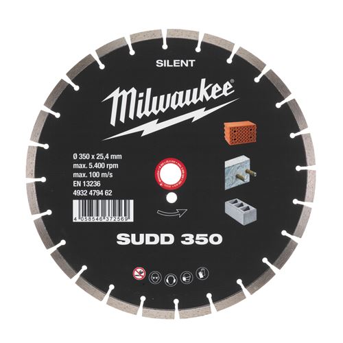 Immagine di Milwaukee Disco diamanatato SUDD diametro 350 mm 