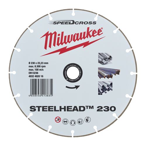 Immagine di Milwaukee Disco diamanatato DH diametro 230 mm per ferro 