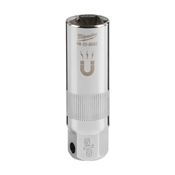 Immagine di Milwaukee Bussola per candele attacco quadro 3/8" 16 mm con guarnizione etica 