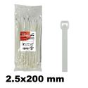 Immagine di Mugrip fascetta poliamnide 6.6 2,5X200 naturale - confezione da  100 pezzi