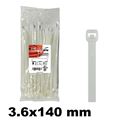 Immagine di Mugrip fascetta poliamnide 6.6 3,6X140 naturale - confezione da  100 pezzi