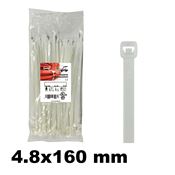Immagine di Mugrip fascetta poliamnide 6.6 4,8X160 naturale - confezione da  100 pezzi