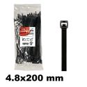 Immagine di Mugrip fascetta poliamnide 6.6 4,8X200 nero - confezione da  100 pezzi