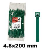 Immagine di Mugrip fascetta poliamnide 6.6 4,8X200 verde 