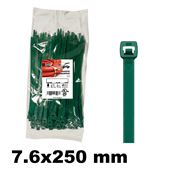 Immagine di Mugrip fascetta poliamnide 6.6 7,6X250 verde 
