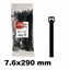 Immagine di Mugrip fascetta poliamnide 6.6 7,6X290 nero 