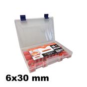 Immagine di tasselli mq quattro  6x 30 planobox nylon confezione 400 pz                                                                                           