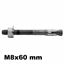 Immagine di M2 M8x60* mm spessore serraggio 10 mm 