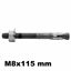 Immagine di M2 M8x115 mm spessore serraggio 50 mm 
