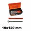 Immagine di KIT 100 MQL SKA 10x120 mm vite 7x125 mm con inserti a stella SIS-T40 