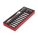 Immagine di serie chiavi bussola esag.1/2" x cassetto c/inserto morbido                                                                                           