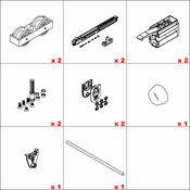 Immagine di Kit porte scorrevoli Hawa Junior 80 GP 2 SoftMove - art. 23092 