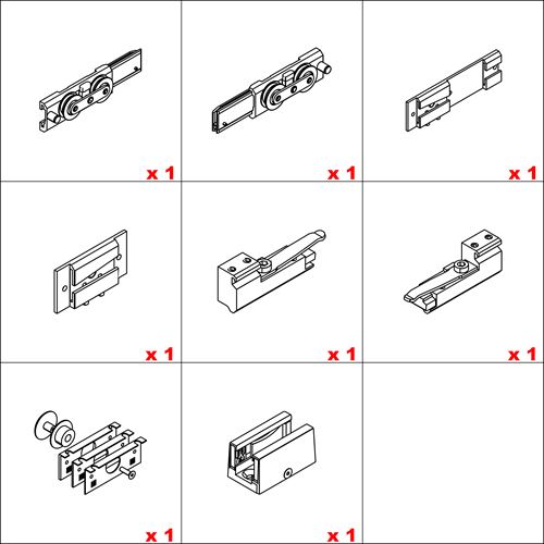Immagine di Kit porte scorrevoli Hawa Purolino 80 Plus - art. 25549 