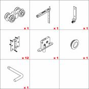 Immagine di Kit ante a libro Hawa 20 C Folding Wall 120 4 doors - art. 12805 