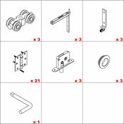 Immagine di Kit ante a libro Hawa 20 C Folding Wall 120 7 doors - art. 12808 
