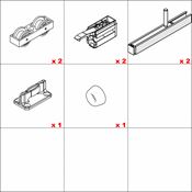 Immagine di Kit porte scorrevoli Hawa Junior 80 B +20 - art. 24851 