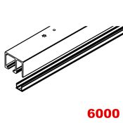 Immagine di Binario scorrimento Hawa Junior 80/100 con vetro fisso cm 600 - art. 20228 